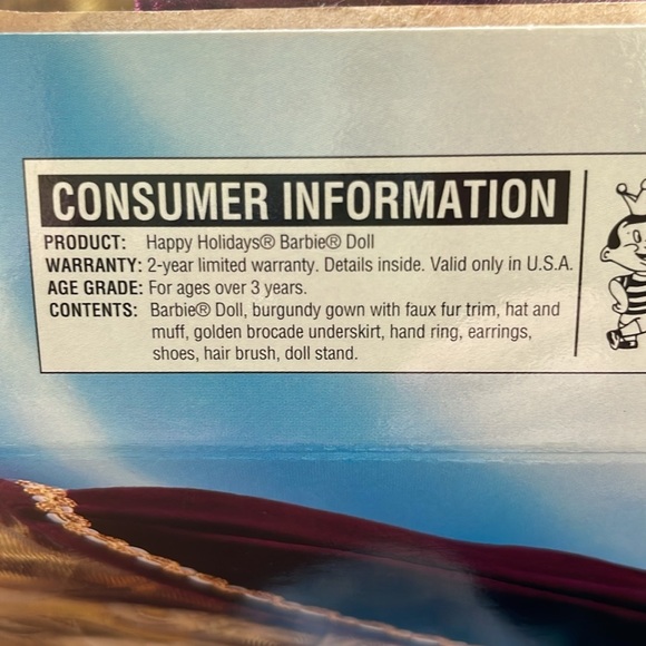 1996 Happy Holidays Barbie NIB Mint - Picture 4 of 10